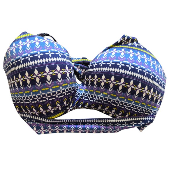 Victoria Secret Pattern Bra 34DD Uplift No‎ Wire Racerback Comfortable Stylish - Picture 2 of 6